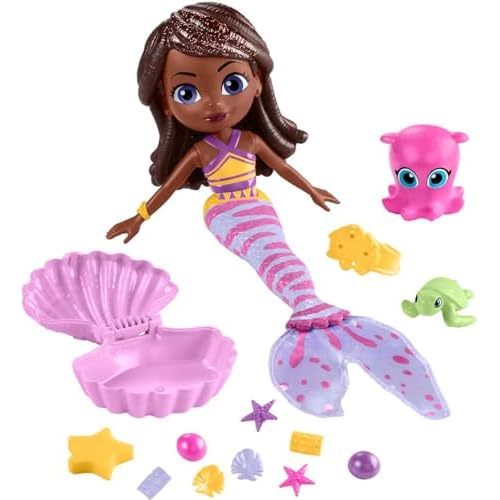 Fisher-Price Nickelodeon Santiago of The Seas Sea The Surprise Lorelai Mermaid Doll and Accessories Set for Ages 3 Years and up