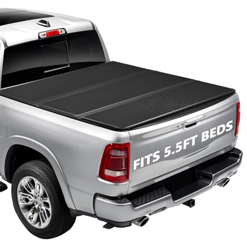 Aosky 5.7FT 67.4 for 2009-2025 Ram 1500 Hard Flip-up Truck Bed Tonneau Cover Classic & New Body wo RamBox Waterproof & Heavy-Duty