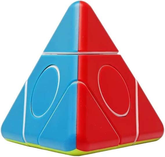 Cuberspeed Pyramid Duo Easy Speed Cube for Beginner Triangle Speed Cube