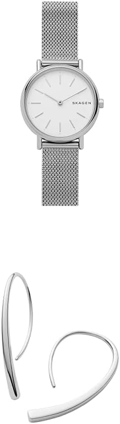 Skagen Women's Signatur - SKW2692 Women's Elin Silver-Tone Crystal Threader Drop Earrings (Model: SKJ1057040)