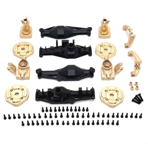 Rc Parts For MJX H12Y Metal Front And Rear Axle Housing Brass Cup C-for seat Axle Cover RC Car Upgrade Parts Replacement AccessoriesBlack