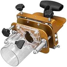 Mortising Jig 2 in 1, Mortising Jig 2 in 1 Stainless Steel Slotting Woodworking Locator Positioner for Wood Router Works, Jig Accessories