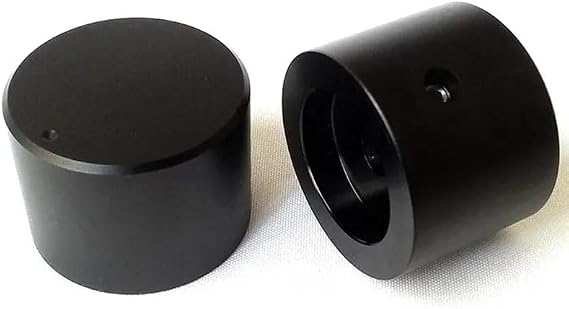 1 PC 30x22mm 6.0MM Hole Black Aluminium AMP Speaker Volume Potentiometer Knob