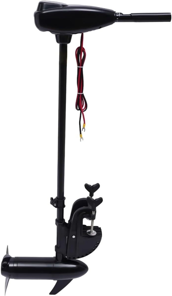 Electric Trolling Motor,66LB Thrust Electric Trolling Motor,12V 660W electric outboard motor,8-Speed Control Outboard Motor, 3-Blade Propeller Fishing Boat Engine for Inflatable Boats Kayaks Canoes
