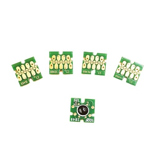 5pcs Ink Chips for SureColor T3000T5000T7000T3200T5200T7200T3270T5270T7270 – Ink cart Chips T6941-T6945 BK, C, M, Y, MK, 1pc Each