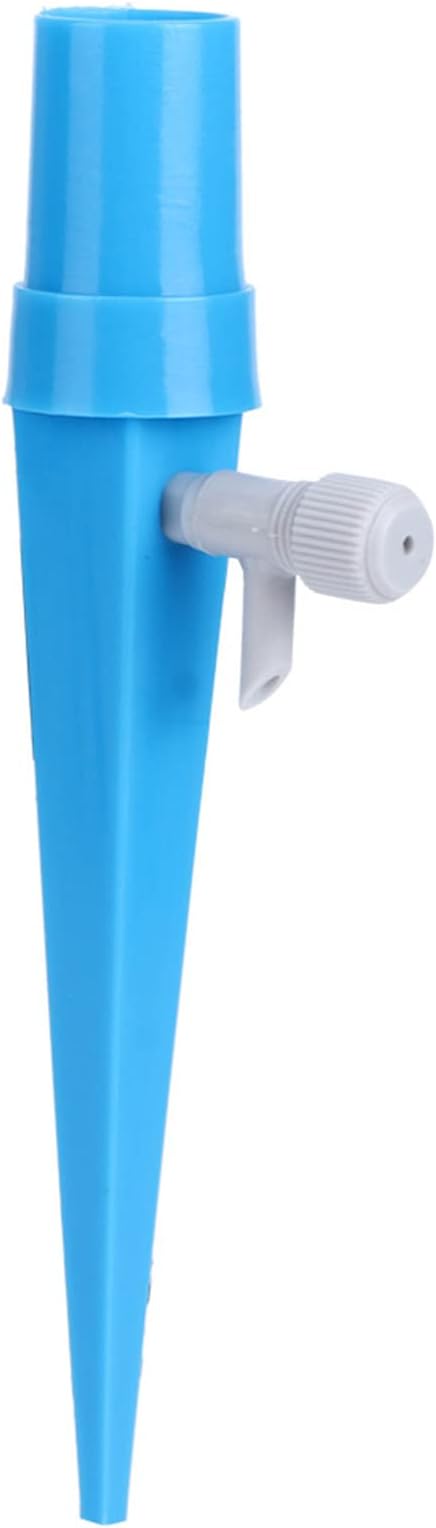 12Pcs Automatic Plant Watering Spikes, Self Watering Drip Irrigation System for Plants, Compatible with Terracotta Watering Spikes, 6in Blue Plastic Plant Watering Devices