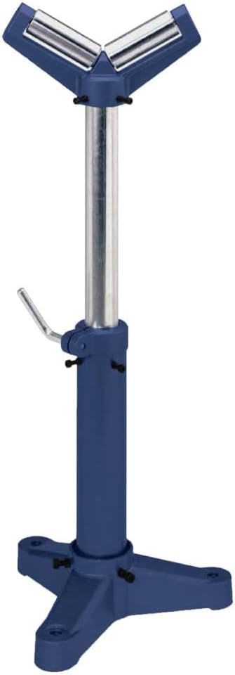 CH Hanson 82061 Palmgren 70181 MSV18 Adjustable 23-Inch to 38-Inch Tall V-Shaped Pedestal Roller Stand
