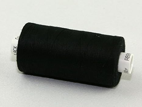 Coats Moon Polyester Sewing Thread 1000m Black - Each