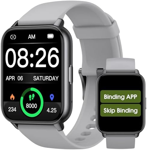 Smart Watch Classic Style for Men, Metal Watch, 14 Days Battery Heart Rate Step Counter No AppPhone Required, 10 Meters Waterproof, Bluetooth CallAnswerDial Calls, 1.85 AMOLED Display