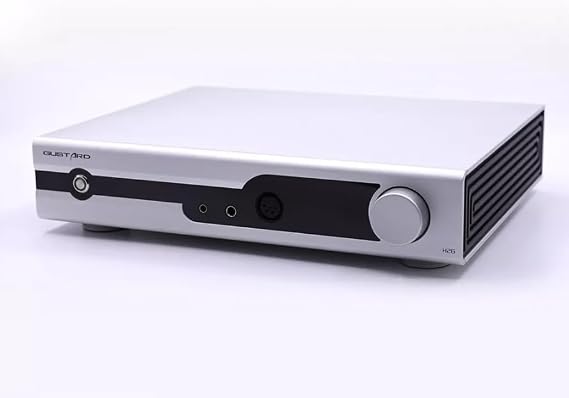 Gustard H26 Fully Balanced Class A Headphone Amplifier LME49720 x2 Op-Amps Discrete Pre-Amplifier 6.35mm/4.4mm Balanced/4-Pin-XLR Headphone/Stereo RCA Output Headphone Amp(Silver)