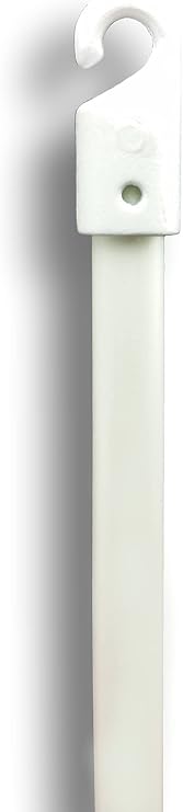 White Vertical Blind Wand with Hook (48")