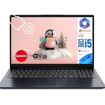 Lenovo IdeaPad 15.6 FHD Touchscreen Business Laptop with Lifetime Web Office 365 - Intel 13th 10-Core i5 Outperforms i7-1255U - 16GB RAM, 512GB SSD - WiFi 6, 10HR Battery, 720p Camera