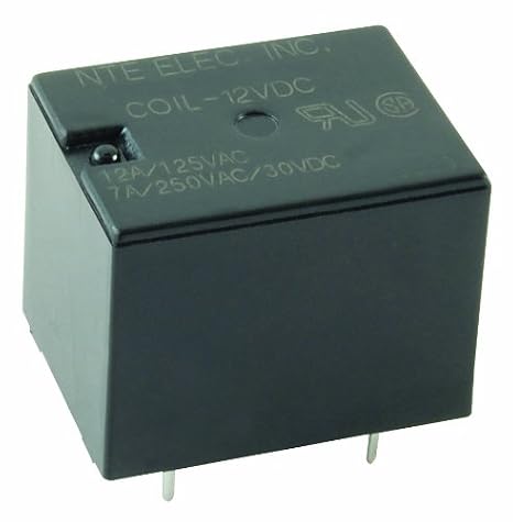 NTE Electronics R46-5D3-48 Series R46 General Purpose DC Mount Relay, SPDT Contact Arrangement, 5 Amp, 48VDC