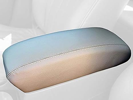 RedlineGoods armrest Cover Compatible with Honda Accord 1998-02. Tailor Made - not Universal. Genuine top-Grade Italian Black Leather with Black Thread