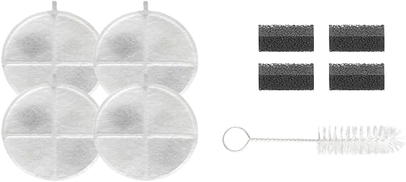 Xenon Smart Kedi Su Pınarı Filtresi X8650 Uyumlu | 4'lü Set Fırça ve Süngerli Yedek Parça X8780