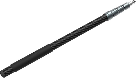 Deity 5-Section Extendable 8.5 Feet Carbon Fiber Boom Pole with CNC Aluminum Collars and Removable Foam Hand Grip