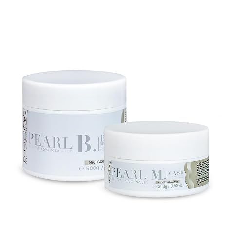 B-Tox for Hair and Hair Mask Small Set Hair Treatment with Addition of Amino Acids and B Vitamins Hair Regeneration Hair Care - Pearl 500 g + 300 g