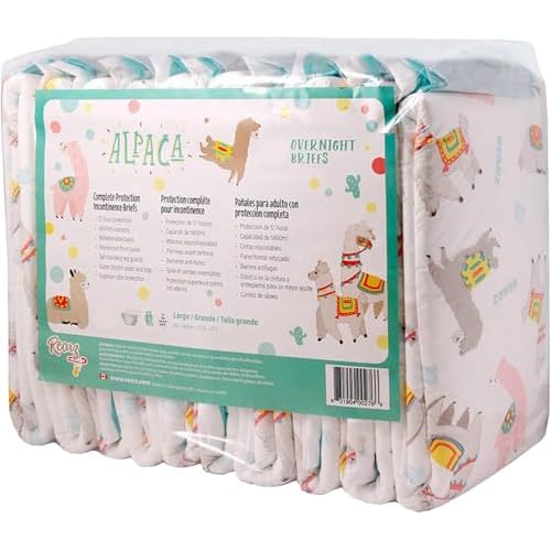 Rearz - Alpaca Adult Nighttime Diapers 12 Pack Medium