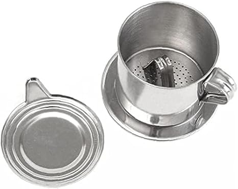 1 Set Vietnamese Coffee Filter Stainless Steel Coffee Pot Drip Infuse Cup Brewing Teapot No Need Paper Drip Coffee Pot Machine Filter Attractive processing