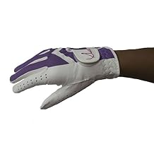 Lady E Junior Girls Purple and White Left and Right Hand Golf Glove (Junior Girls)