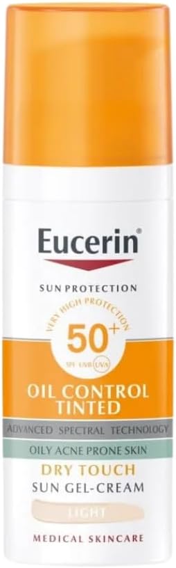 Eucerin Sun Face Oil Control Tinted Spf50 Light 50ml