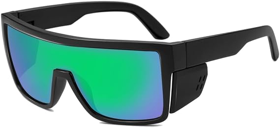 Polarized Safety Sunglasses, UV400 Protection, ANSI Z87.1 Wraparound Protective Eyewear