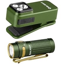 OLIGHT Oclip Pro EDC Flashlight Clip-on Rechargeable 500 Lumens Bundle Baton4 LED Pocket Light 1300 LMS
