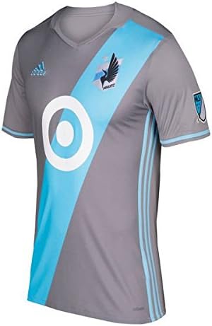 adidas Men's Minnesota United FC 2017 Gray Authentic Home Jersey, Size Small