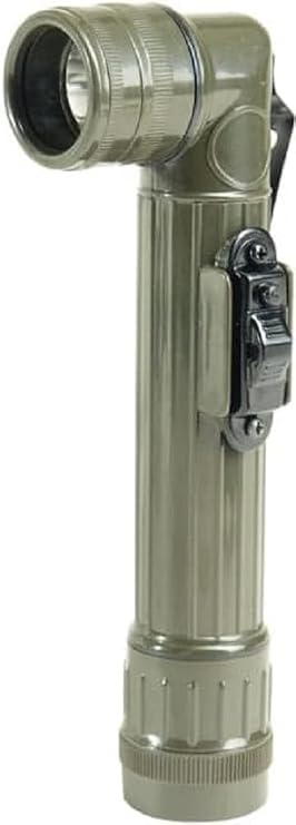 Mil-Tec Large LED Anglehead Flashlight, Olive Drab, Hand Held, 15143201