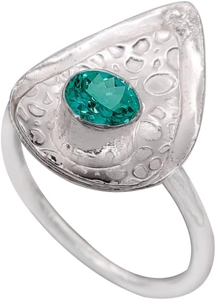 Birthstone Silver Plated Meditation Ring Men And Women All Size Handmade Jewelry TSR1003AA