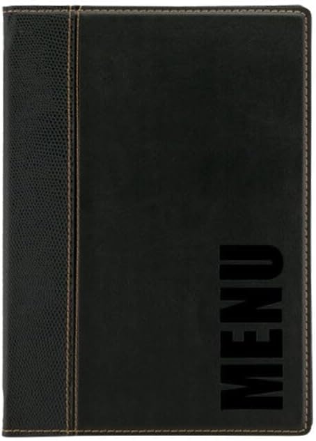 Securit Trendy Range A5 Menu Holder with 1 Double Insert, Black