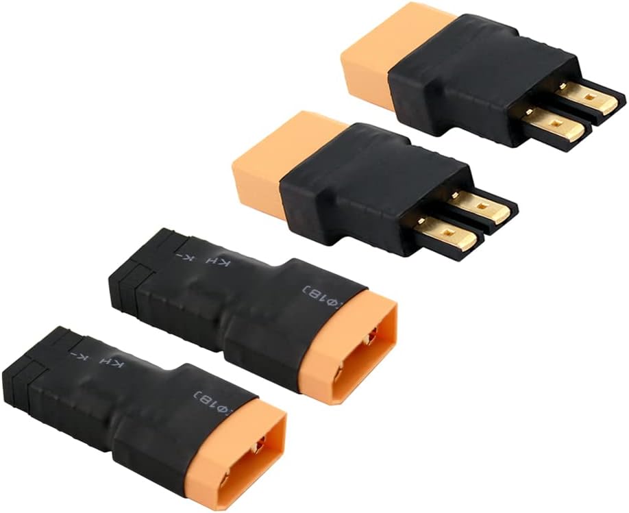 4pcs compatible with Traxxas TRX to XT90 Male Female RC Connector AdapterC166-4