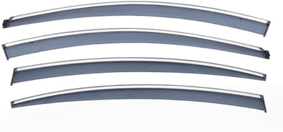 4pcs PC Material Rear Window Wind Deflectors, For Kia Cerato Hatchback MK3-YD 2012 2013 2014 2015 2016 2017 2018 Visors Reduce wind noise Keep the car ventilated in rainy weather
