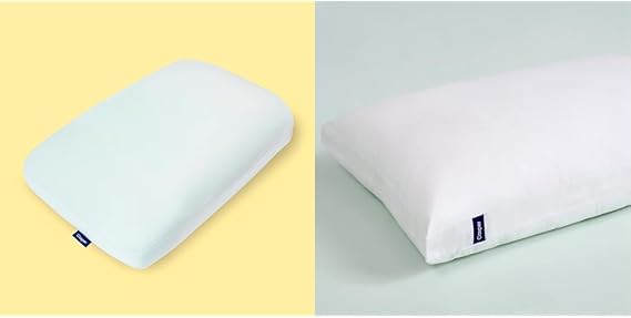 Casper Sleep Hybrid Snow Pillow, King, White & Sleep Original Pillow for Sleeping, King, White