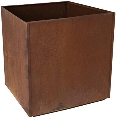 Nice Planter Corten Steel Square 16 inch