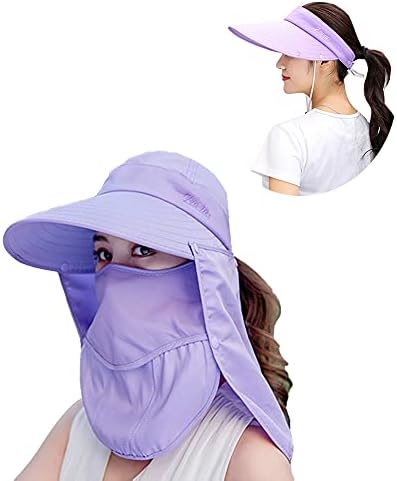 Outdoor UPF 50 UV Sun Protection Waterproof Breathable Face Neck Flap Cover Folding Sun Hat for MenWomen