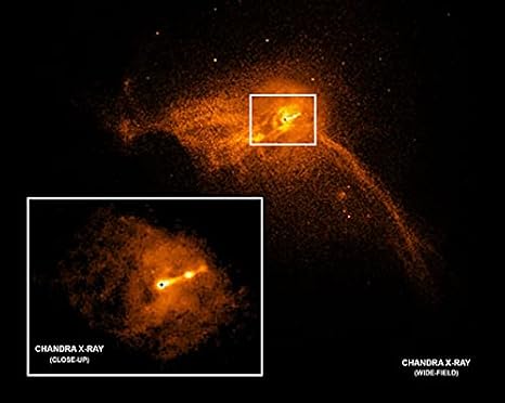First Photo of Messier 87 Black Hole by NASA's Chandra X-Ray Observatory with Close-Up Detail 20x24 Photograph Photo Print
