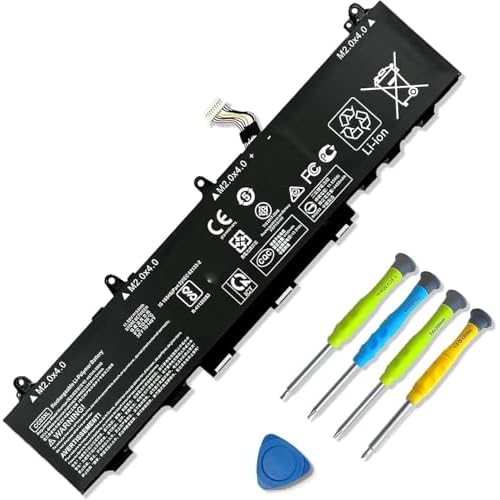ASODI CC03XL L78555-005 53Wh Laptop Battery Compatible with HP ZBook Firefly 14 G7 G8, EliteBook 830 835 840 845 G7 G8, Probook 635 Aero G7 G8 Series HSTNN-DB9Q L77608-2C1 L77608-421 CC03053XL-PL