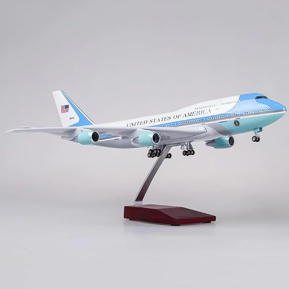 US Air Force One Boeing 747 1/150 Scale Resin Model Airplane Toy Collectable Gift