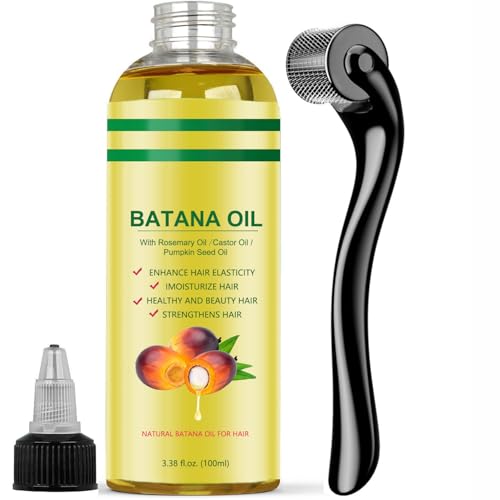 Batana Oil for Hair Growth -100% Pure & Natural Batana Oil from Honduras Dr. Sebi Recommended For Thicker & Stronger Hair Set 1