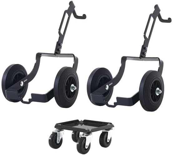 Black Ice Snowmobile Dolly Set, Drivable Up to 5 MPH, 1,500 lb Cap, Steel