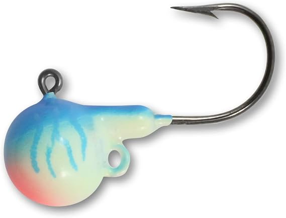 Northland Tackle Fire-Ball Jig - 3/8Oz - 4/Card - Uv Moonlight Glo
