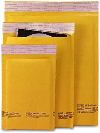 Paper Mart Bubble Mailers, 7 x 11 Inch Padded Envelopes, Bulk Pack of 150 Bubble Envelopes for Shipping