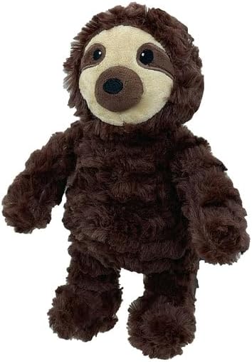 Pet Lou Sloth Shaped Dog Toy, 9-inches Height, Brown, Squeak Toy, Plush, Pet Toys and Supplies