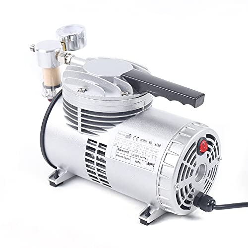 Futchoy Oilless Diaphragm Vacuum Pump 1  6HP 20-23Lmin 14501700r.p.m Oil Free Vacuum Suction Pump for Food Packaging Handicrafts