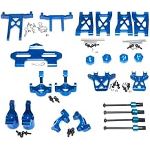 Upgrade Kit Aluminum Alloy Metal for Traxxas 1/18 LaTrax Teton Rally Desert Prerunner SST Rc Car Parts Replacement of 7615 7637 7650 7669 7532 7630(Blue)