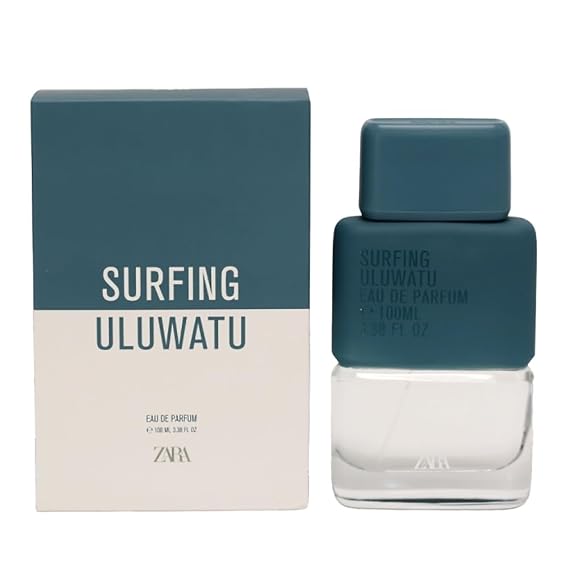 Zara Surfing Uluwatu Men Perfume A Woody Aquatic Fragrance With Ginger Sandalwood and Fresh Citrus Inspired by Bali Waves and Surf Culture Eau de Parfum EDP 100ml (3.38 fl. oz.)