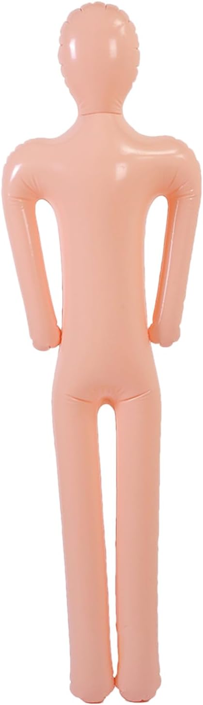 Teksome 61" Inflatable Body Mannequin, Halloween Dummies, Full Size Inflatable Body Blowup Dolls for Murder Adults DIYs Halloween Prop, Dummies Murder Crime Scene Party Decor