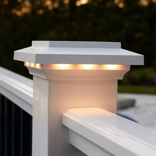TimberTech Island Low Voltage LED Post Cap Light - White