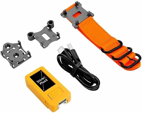 M5Stack M5StickC PLUS2 ESP32 Mini IoT Development Kit (includes Watch & Wall mounting Accessories), Yellow
